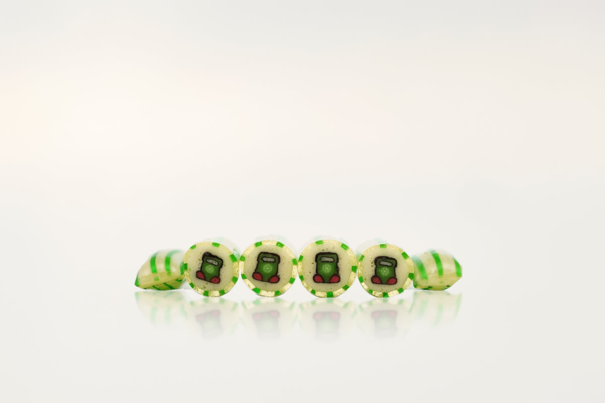 Christmas stocking guava handmade rock candies in a row – Candylabs