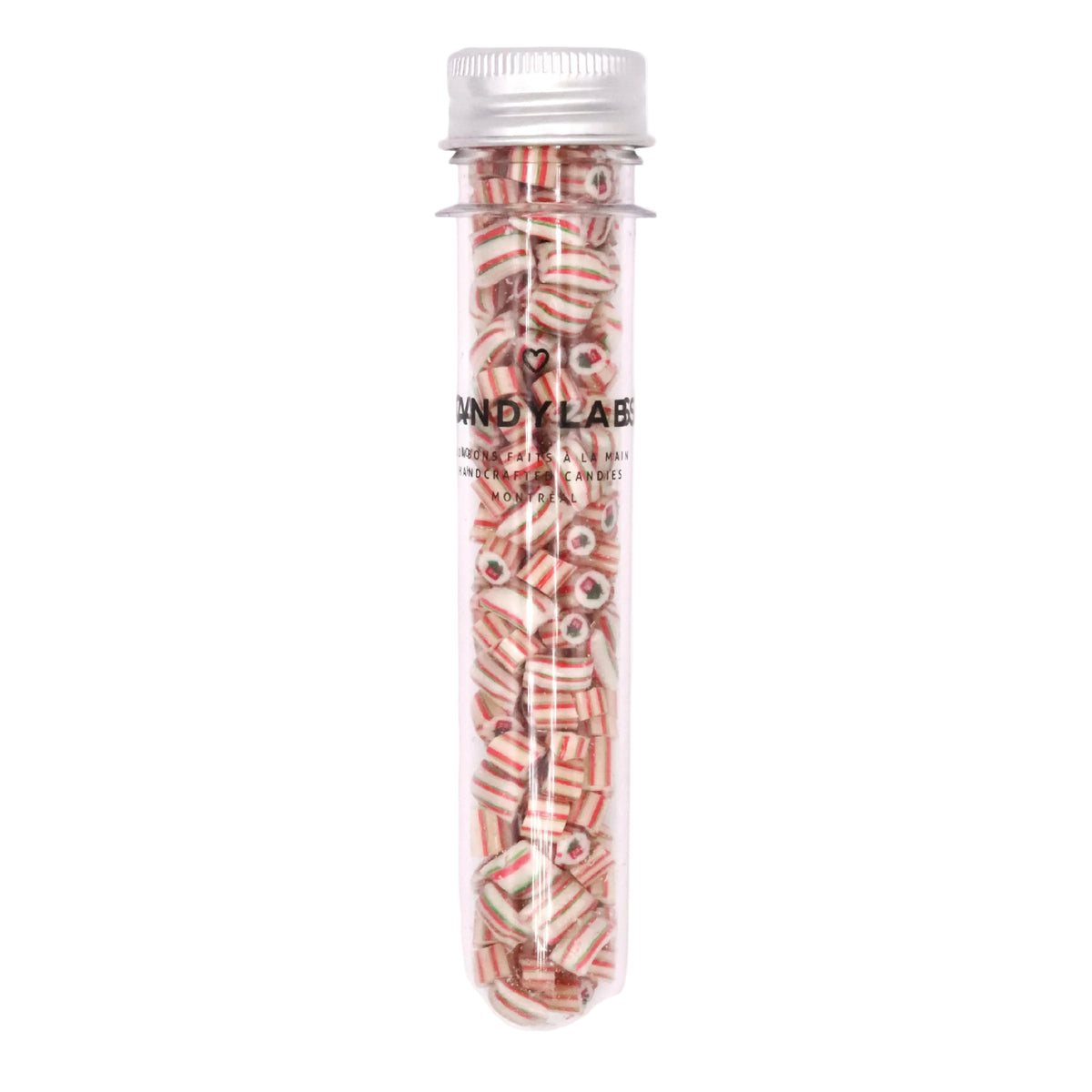 Holiday house cranberry-lemonade handmade rock candy in a 30g tube, photo 2 – Candylabs