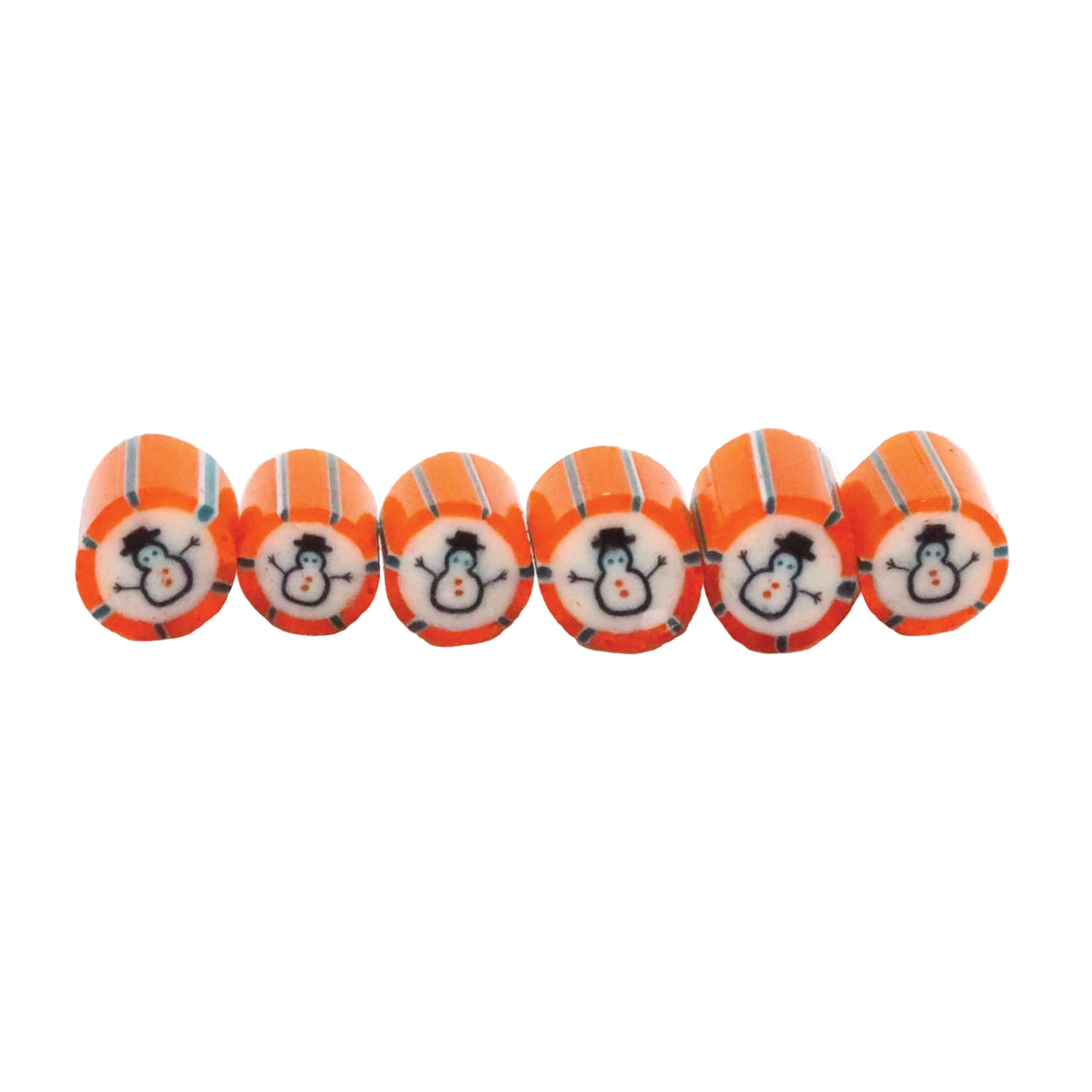 Snowman orange handmade rock candy in a 30g tube – Candylabs