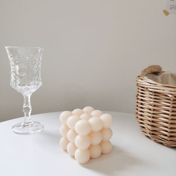 Bougie Rubik's Cube faite à la main