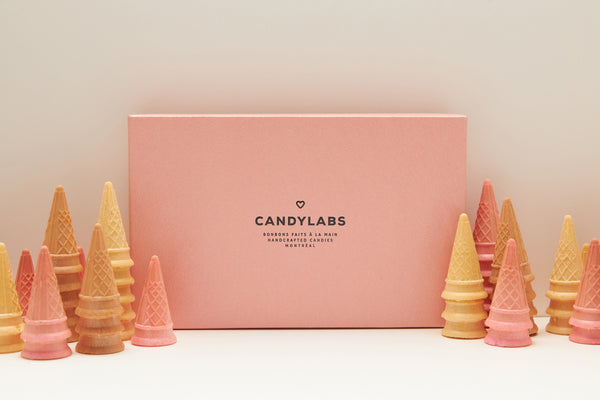 Tubes de bonbons sur le thème de l'amour