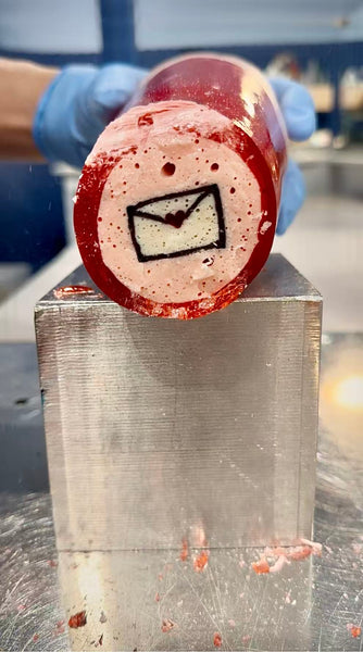 Love-themed candy tubes