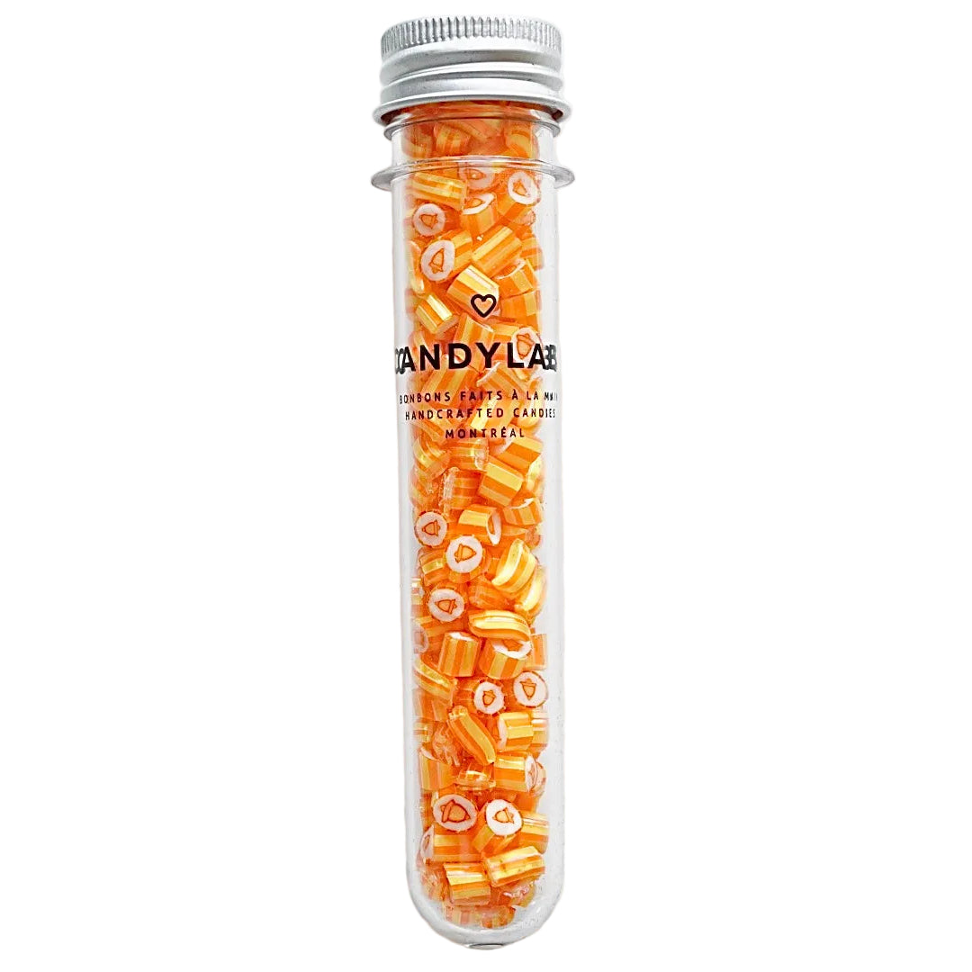 Christmas bell mango handmade rock candy in a 30g tube – Candylabs