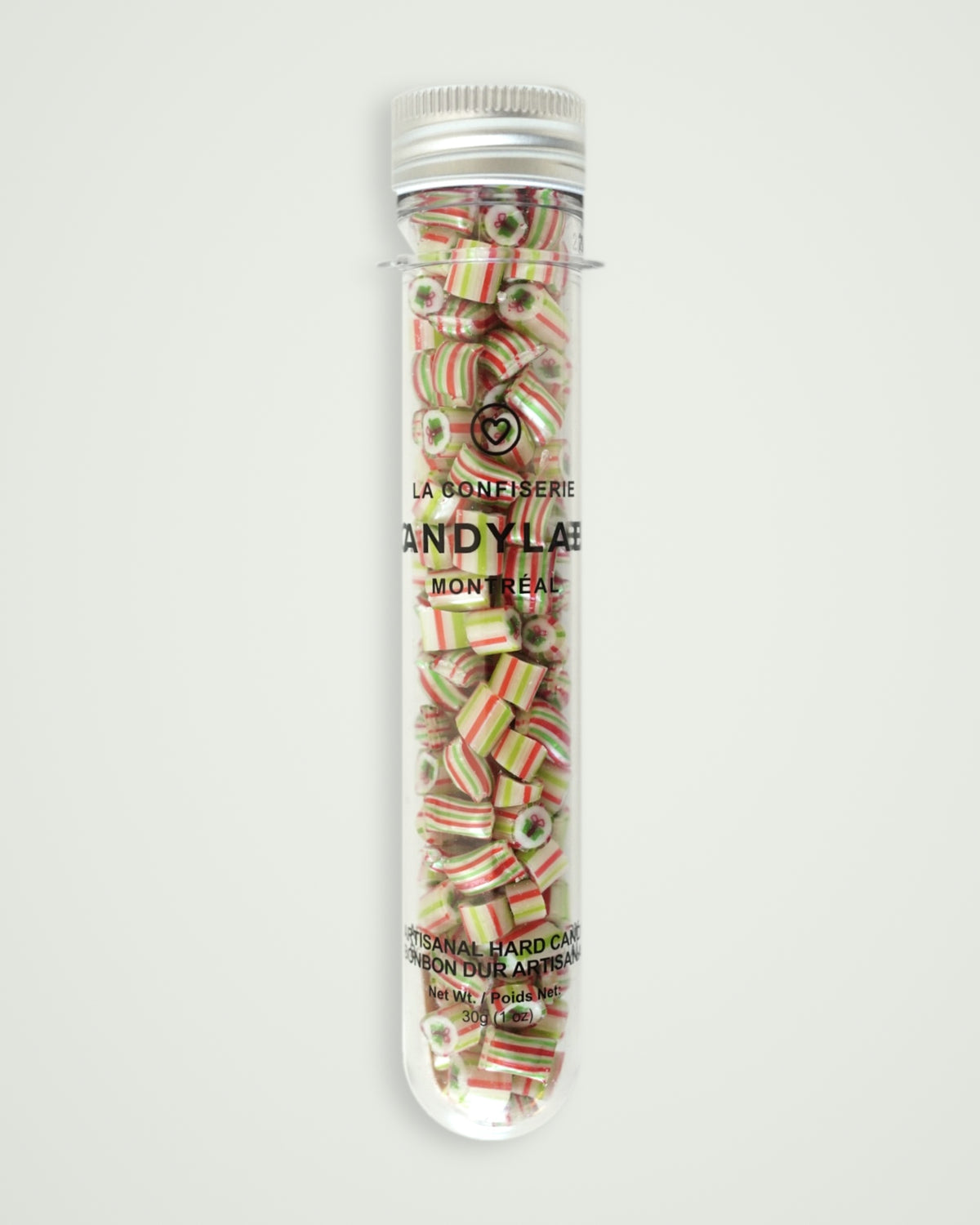 Gift box key lime handmade rock candy in a 30g tube – Candylabs