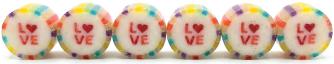 Tubes de bonbons sur le thème de l'amour